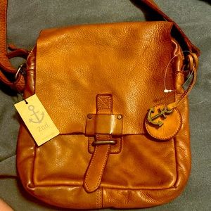 🆕Harbour 2nd♥️Tan brown German Leather Crossbodybag perfection forever